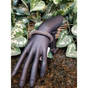 Traci Lynn Silver Tone Rhinestone Bracelet